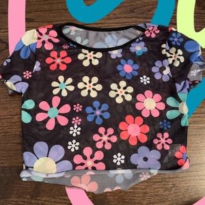 70s groovy crop top